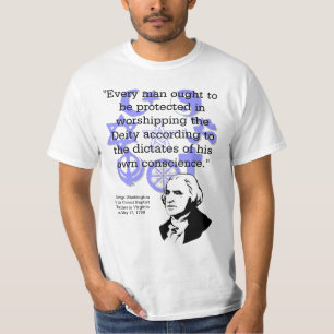 T-shirt George Washington sur la religion dans le