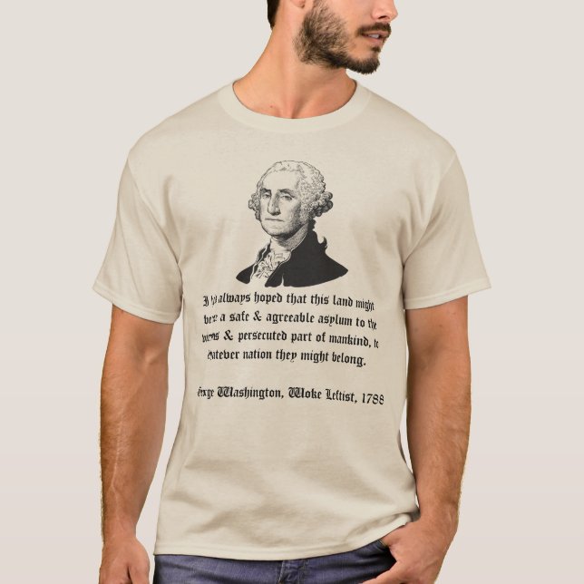 T-shirt George Washington sur l'immigration (Devant)