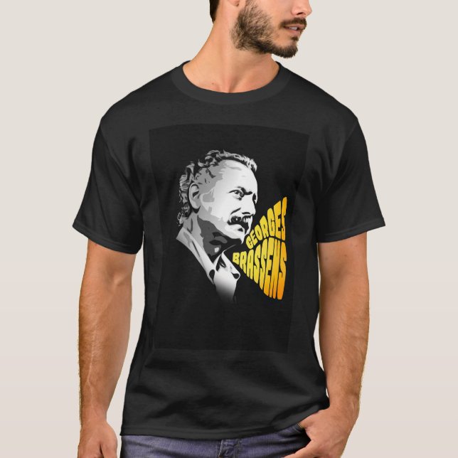 T-shirt Georges Brassens (Devant)
