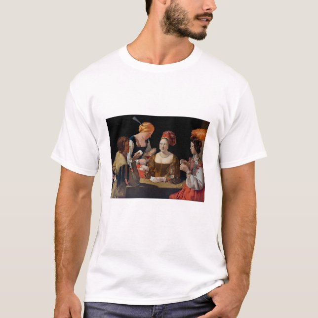 T-shirt Georges de la Tour - Cheat avec l'As des Diamants (Devant)