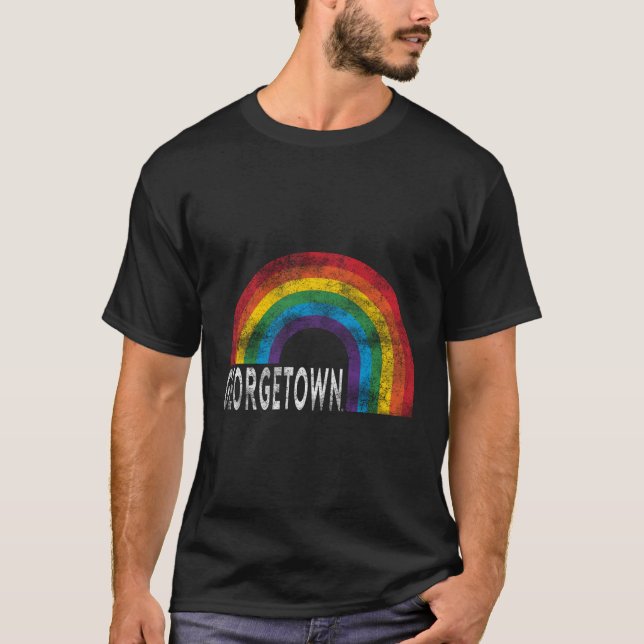 T-shirt Georgetown Hoyas Pride Arc-en-ciel (Devant)