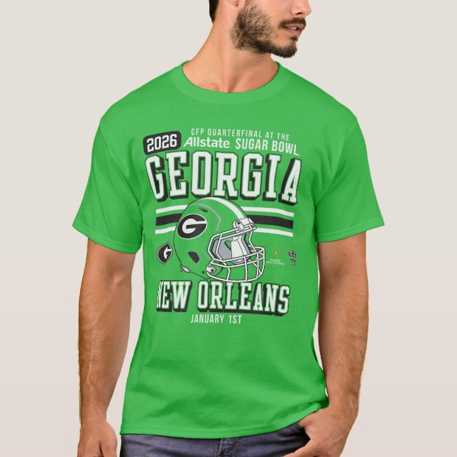 T-shirt Georgia Bulldogs Sugar Bowl CFP Quarterfinal 20252 (Devant)