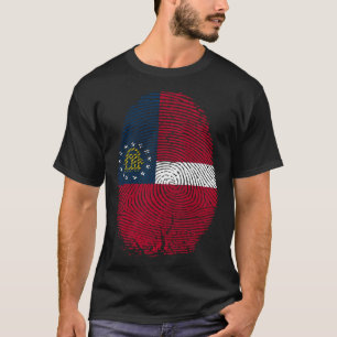 T-shirt Georgia Flag Fingerprint C'est dans mon ADN pour G