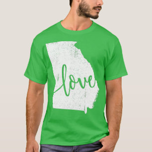 T-shirt Georgia Home Love Plan d'état Vintage