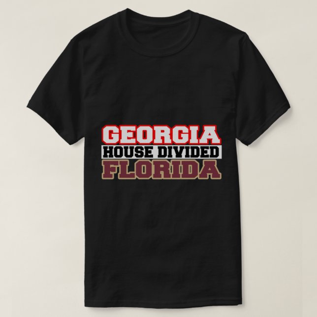 T-shirt Georgia House Divisée Floride (Design devant)