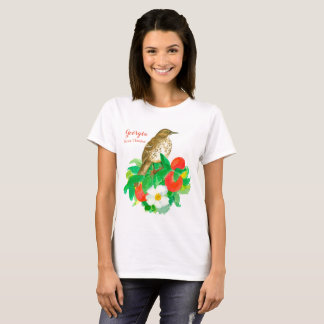 T-shirt Georgia Peach Brown Thrasher Bird