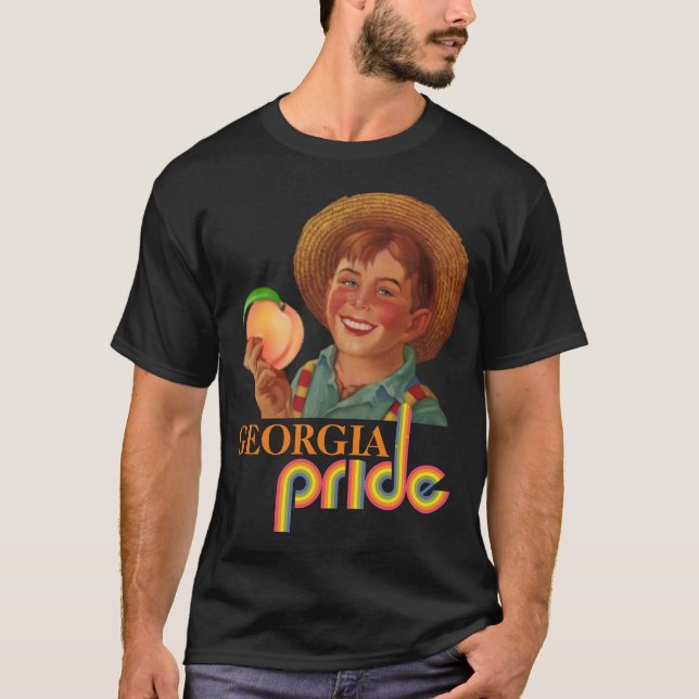 T-Shirt GEORGIA PRIDE PEACH FARMER (Classique Rétr (Devant)