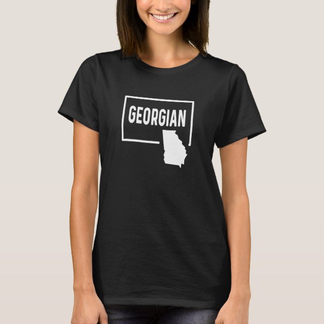 T-shirt Georgian GA - Atlanta Columbus Augusta Macon Savan (Devant)