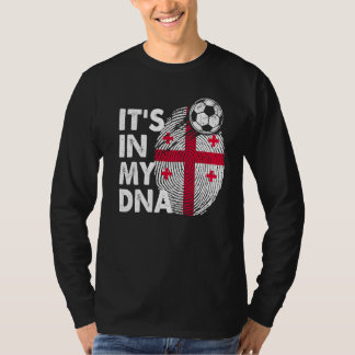 T-shirt Géorgie Dans Mon Adn Géorgie Drapeau Équipe Géorgi