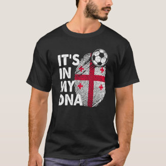 T-shirt Géorgie Dans Mon Adn Géorgie Drapeau Équipe Géorgi