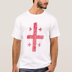 T-shirt Géorgie Drapeau Empreinte Pays Fierté
