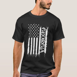 T-shirt Géorgie États-Unis désistés du drapeau américain