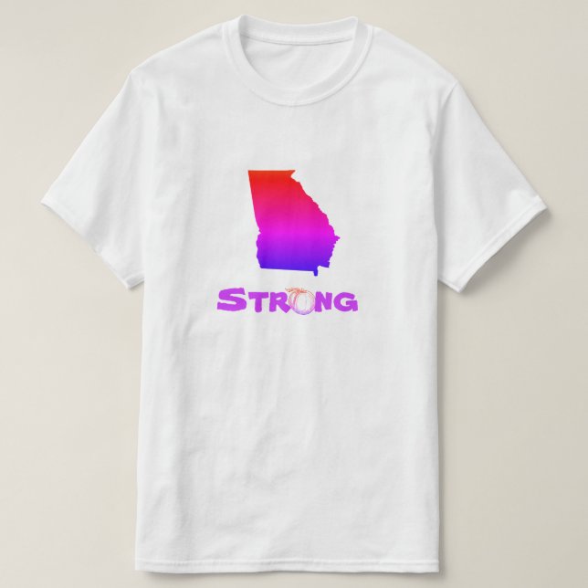T-shirt Géorgie Forte catastrophe d'ouragan ensemble (Design devant)