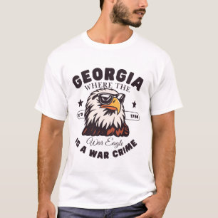 T-shirt Géorgie : où l'aigle de guerre est un crime de gue
