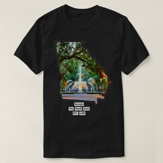 T-shirt Géorgie USA (Design devant)