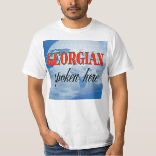 T-shirt Géorgien parlé ici terre nuageuse