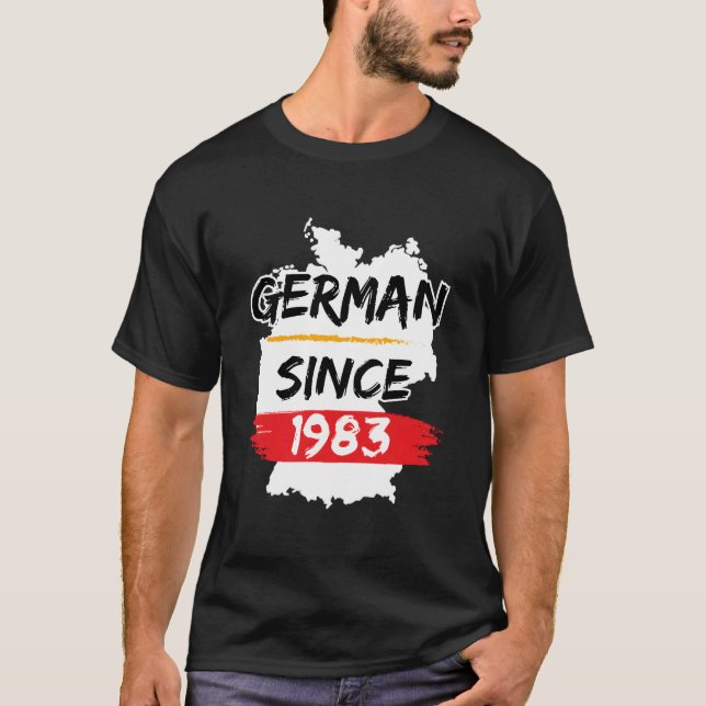 T-shirt Ger Depuis 1983 Gery Carte Ger (Devant)