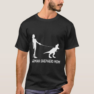 T-shirt Ger Shepherd Mom Dinosaur Gsd Propriétaires Trex M