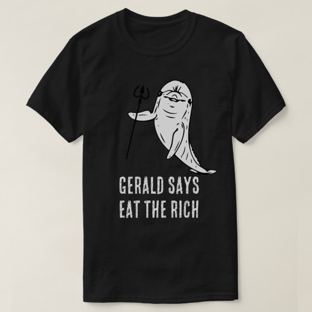 T-shirt Gerald dit Mangez les Riches (Design devant)