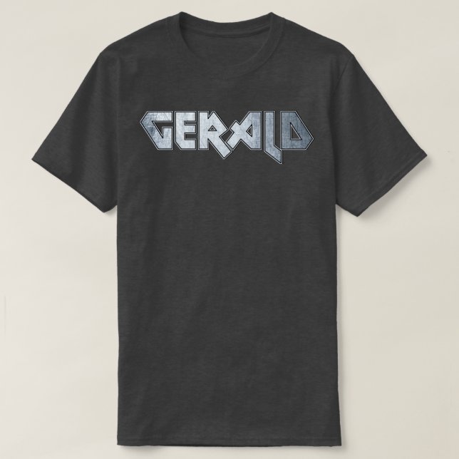 T-shirt Gérald en métal lourd (Design devant)
