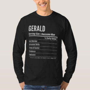 T-shirt Gérald  Informations Nutritionnelles Taille de la 