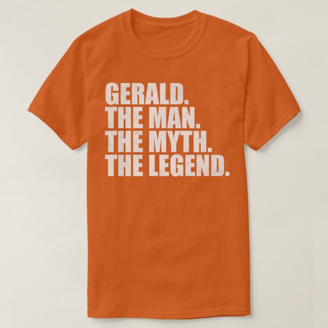 T-shirt GeraldGerald Nom Gerald prénom (Design devant)