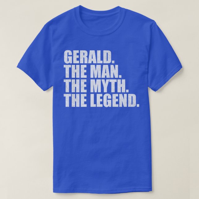 T-shirt GeraldGerald Nom Gerald prénom (Design devant)