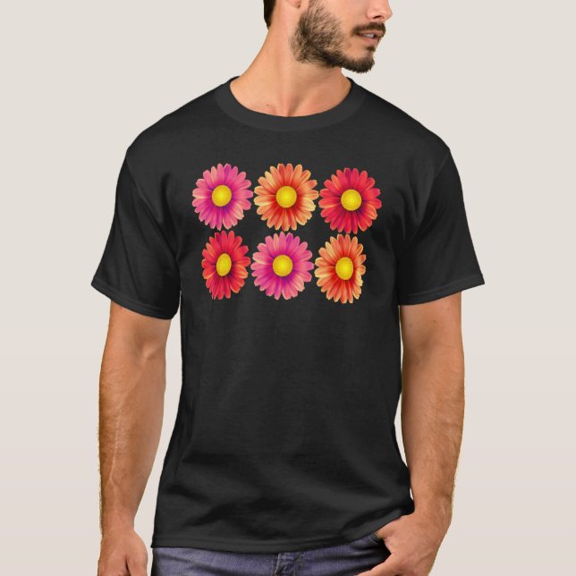 T-shirt Gerbera Daisies Jolie Fleur de Printemps Classique (Devant)