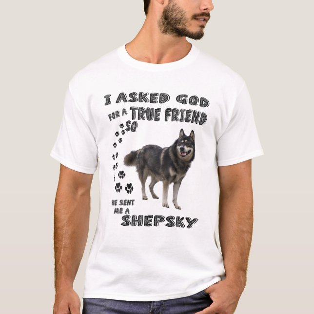 T-shirt Gerberian Shepsky Cite Maman Papa Art, Mignonne Al (Devant)