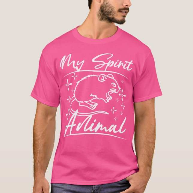 T-shirt Gerbil est mon esprit animal (Devant)