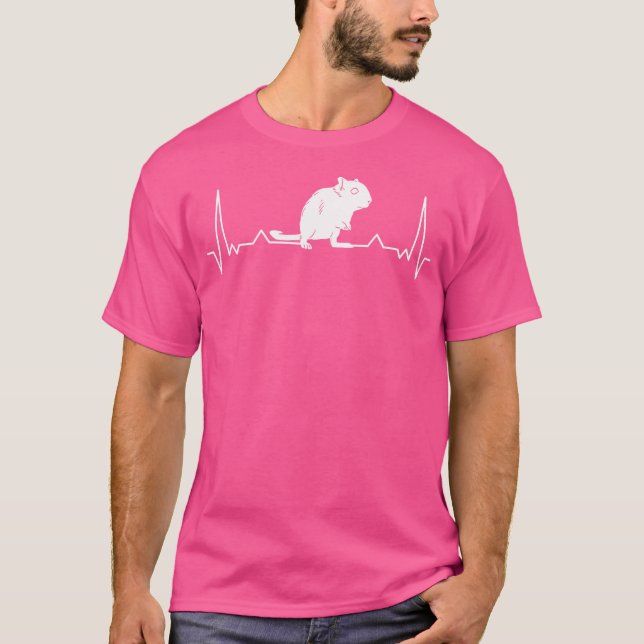 T-shirt Gerbil Heartbeat Degu (Devant)
