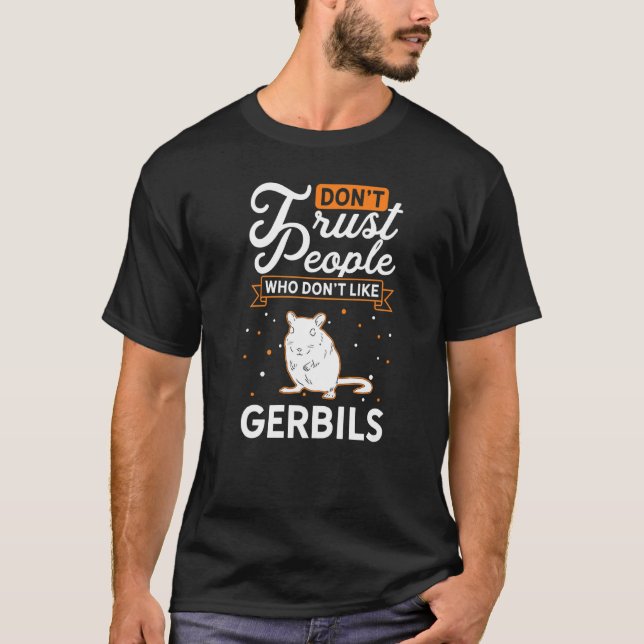 T-shirt Gerbil Mongolian Racing Rat Premium (Devant)