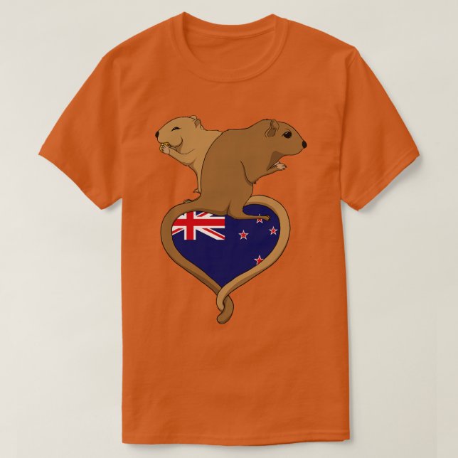 T-shirt Gerbil Nouvelle-Zélande (Design devant)