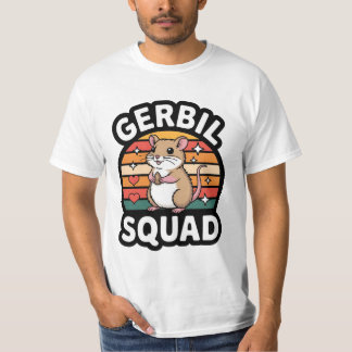 T-shirt Gerbil Squad Cute Retro Gerbil Lover Design