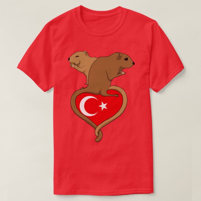 T-shirt Gerbil Turquie lumière (Design devant)