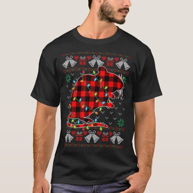 T-shirt Gerbil Xmas éclaire un doux pull de Noël (Devant)