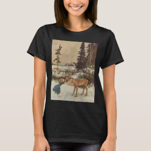T-shirt Gerda vintage et le renne par Edmund Dulac