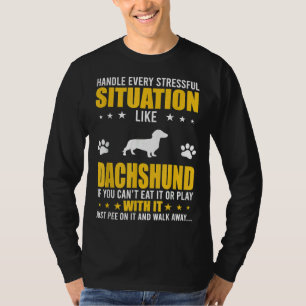 T-shirt Gérer la situation stressante Amoureux de les chie