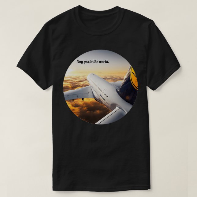 T-shirt German Airline In the Air Design (Design devant)