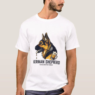 T-shirt German Shepherd & Craft Beer Logo