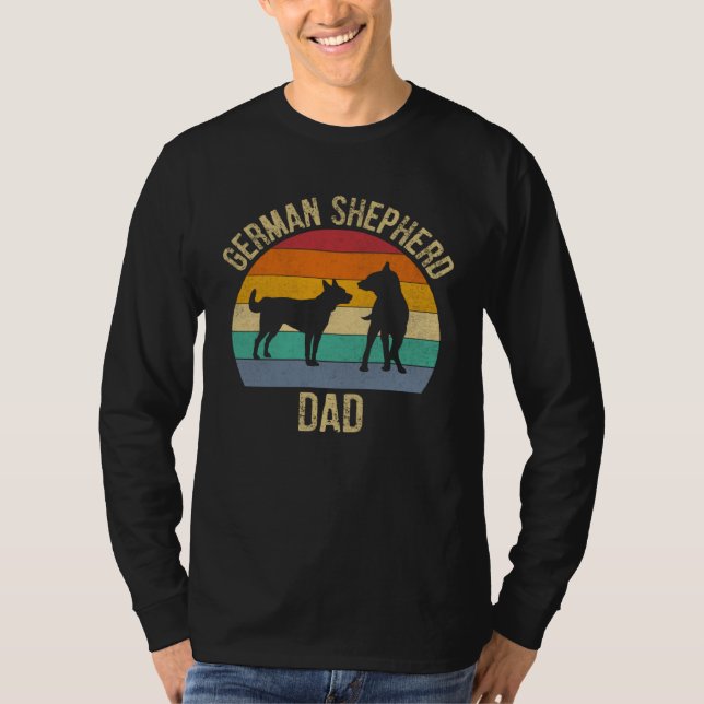 T-shirt German Shepherd Dad Dog  Father s Day Matching Par (Devant)