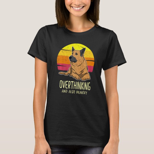 T-shirt German Shepherd Dog Gsd Sunset (Devant)