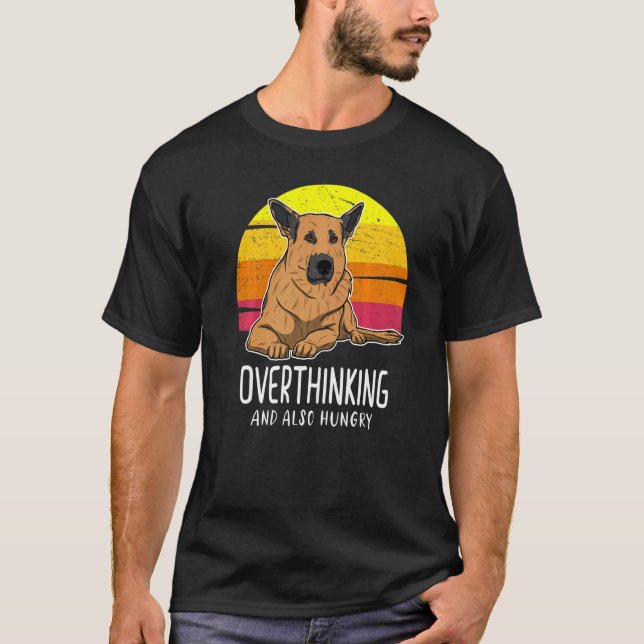 T-shirt German Shepherd Dog Gsd Sunset 10 (Devant)