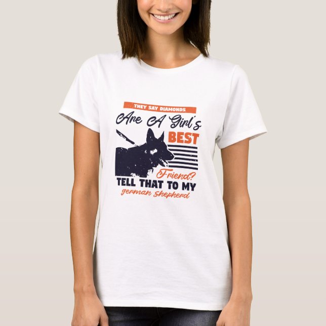 T-shirt german shepherd dog owner (Devant)