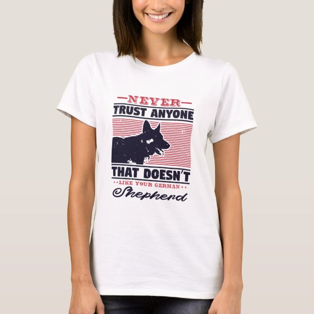 T-shirt german shepherd dog owner (Devant)