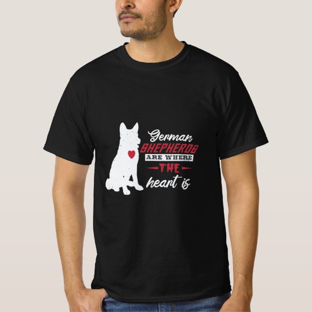 T-shirt german shepherd dog owner (Devant)