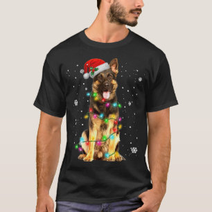 T-shirt German Shepherd Dog Tree Christmas Sweater Xmas Do