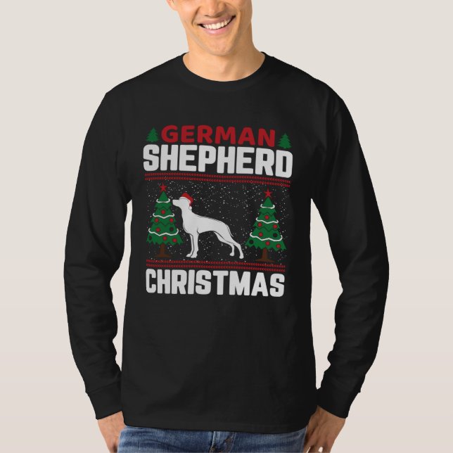 T-shirt German Shepherd German Shepherd Christmas (Devant)
