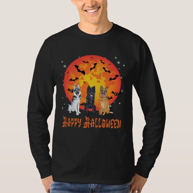 T-shirt German Shepherd Halloween costume for Men Women Ki (Devant)