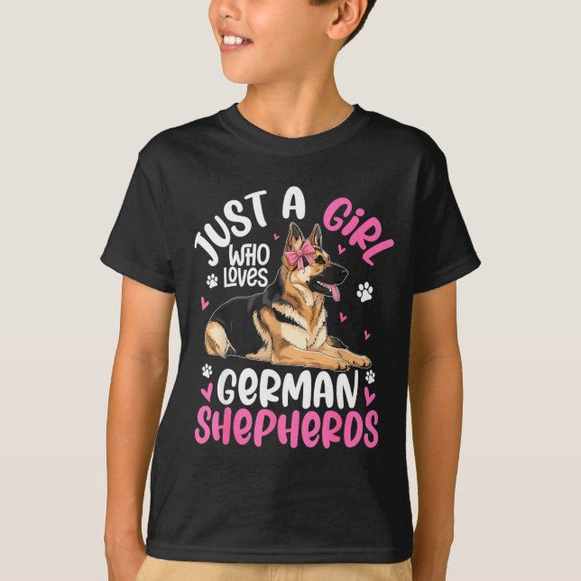 T-shirt German Shepherd Shirt For Girls Women German Sheph (Devant)
